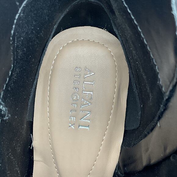 NEW Alfani Women’s PAAM Faux Leather Sleek Booties Black Size 9.5M - Picture 6 of 10